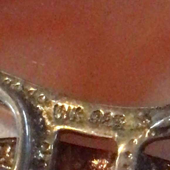 Host Pick! Peach Color Butterfly Brooch W/ Sterling Silver - Picture 3 of 3